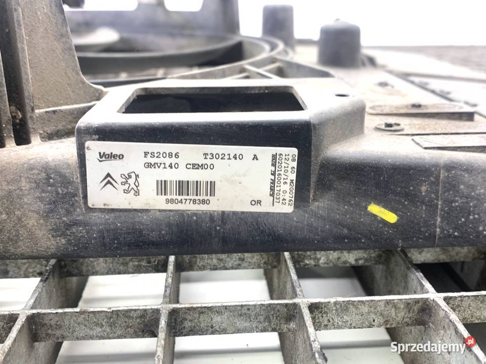 WENTYLATOR CHŁODNICY PEUGEOT 508 SW I 20 181 podkarpackie