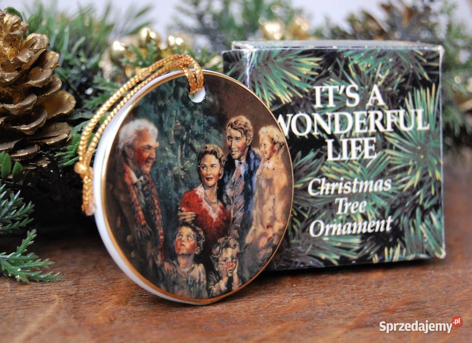 Zawieszka świąteczna porcelana lata 80 Tomy wielokolorowy Lublin