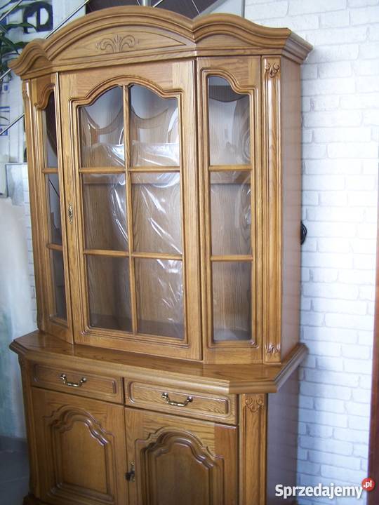 Witryna dębowa witrynka rustikal 115 Jasionów