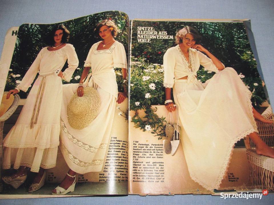 6 x Neue Mode 1974 1977 198183 Vintage moda Skępe