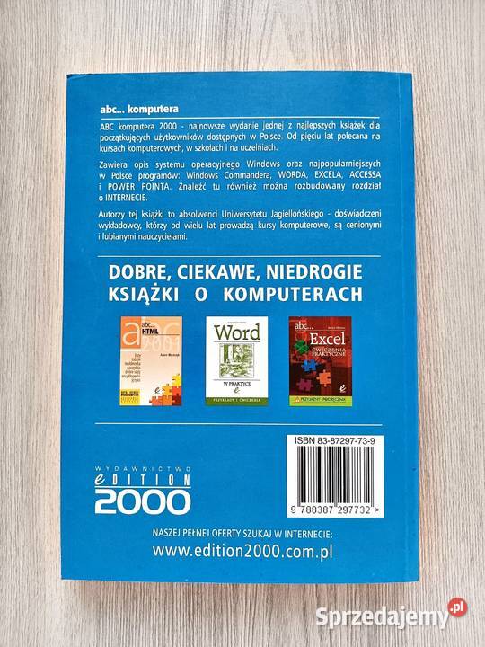 Abc komputera 2001 Zdzisław Dec Robert Konieczny Rok wydania 2001 Kraków