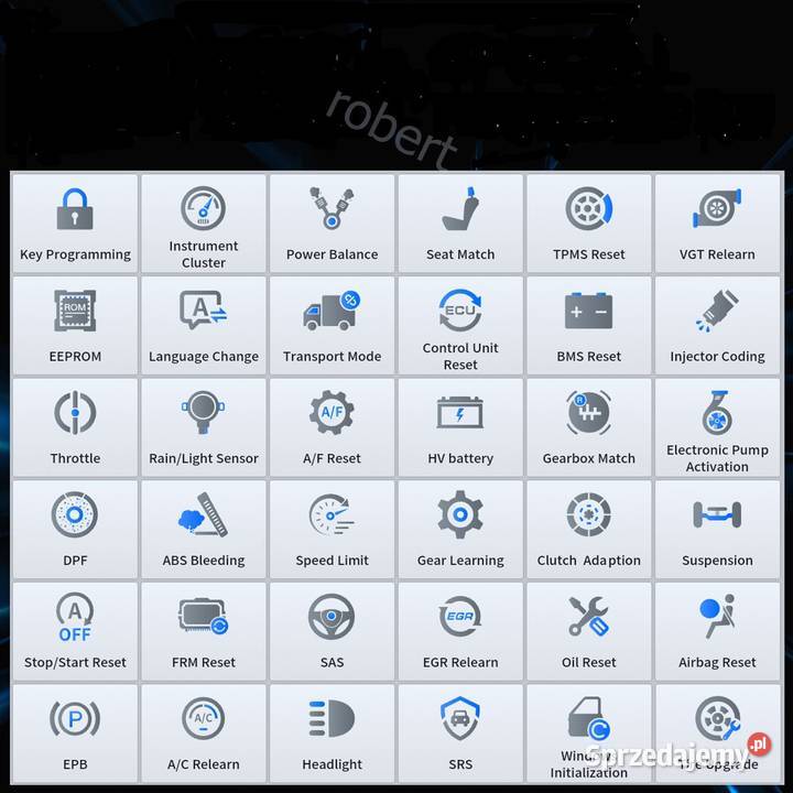 Profesjonalny Tester Diagnostyczny Xtool D7 36 mazowieckie Siedlce sprzedam