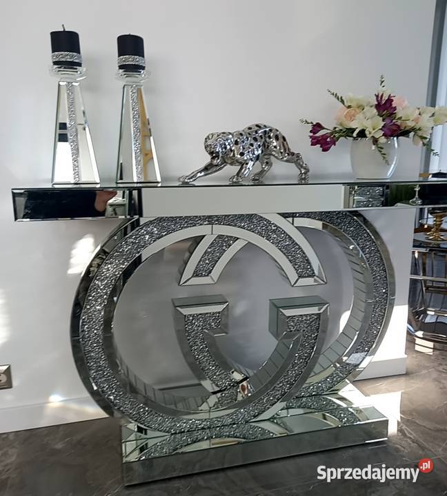 Lustrzana konsola Glamour Premium z kryształkami Golkowice sprzedam