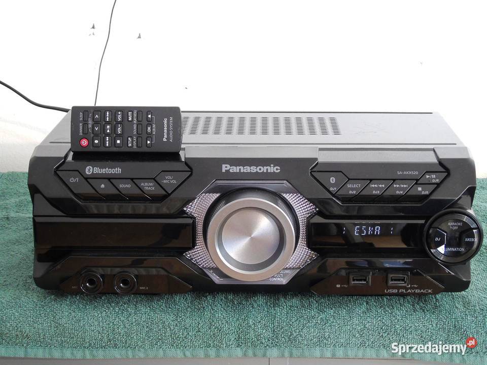 Wieża Panasonic SAAKX520 pilot radio RDS USB mp3 Jasło