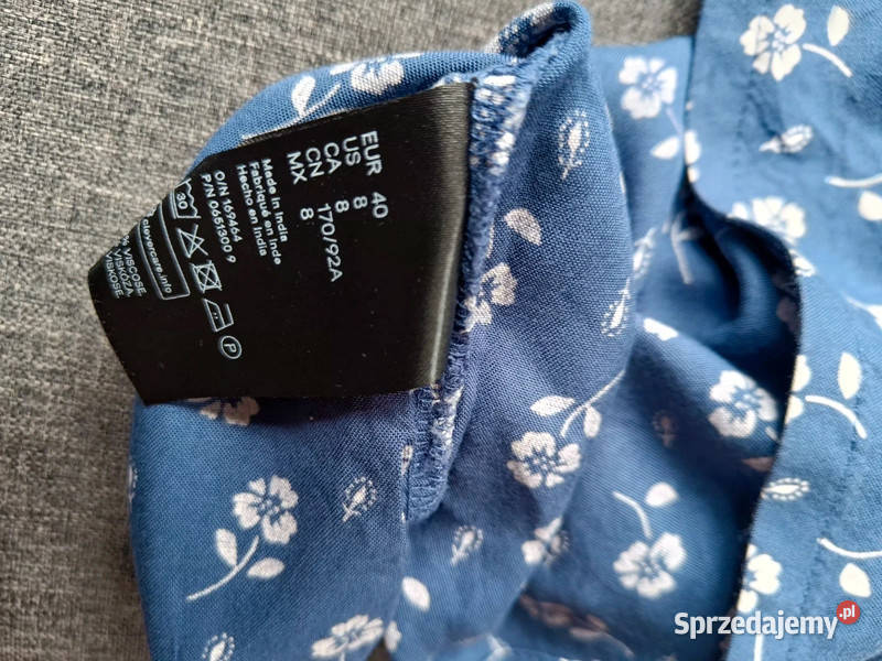 Wiskozowa tunikasukienka w kwiatki r ML HM H&M Dąbrowica