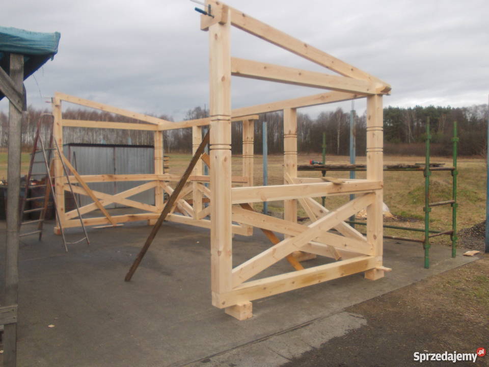 altana wiata drewutnia domek podkarpackie Siedlanka