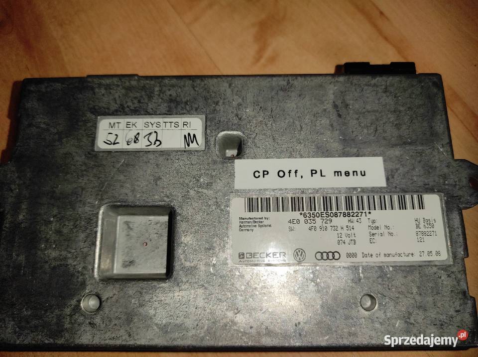 MMI2G 4E00357294F0910732H Audi A4 A5 A6 A8 Q7CP śląskie Radlin sprzedam