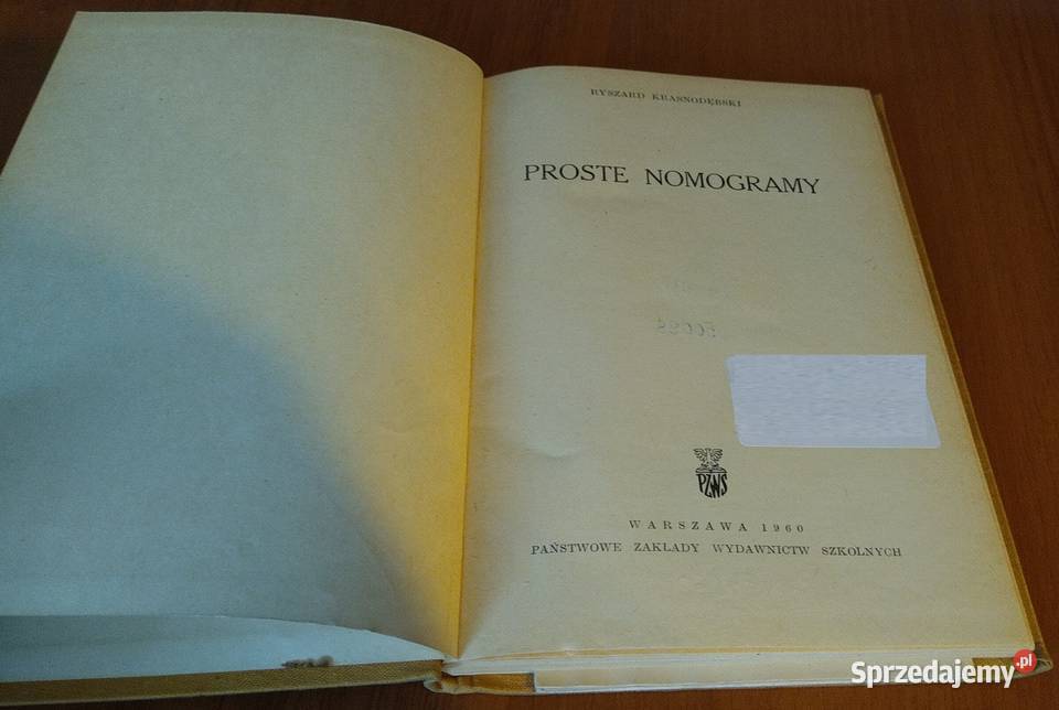 Proste nomogramy Ryszard Krasnodębski Książki i Podręczniki Gdańsk