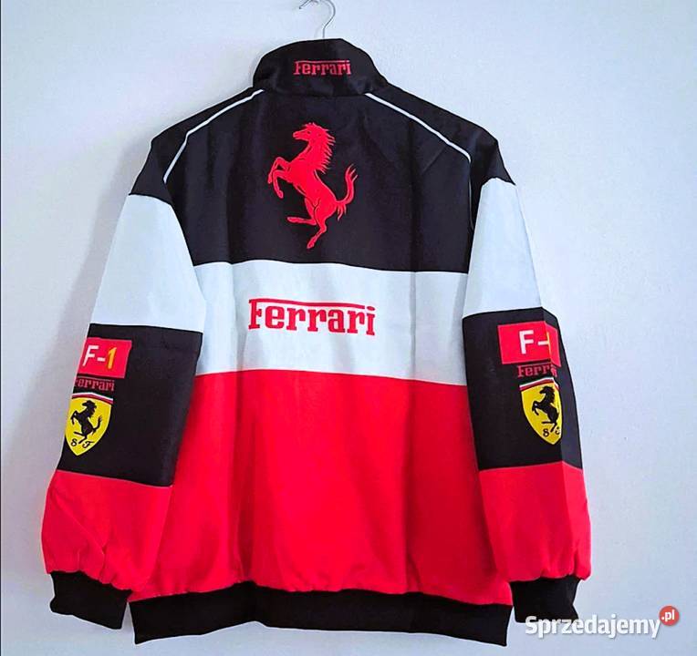 Unikatowy DesignDizajn Kultowa Kurtka Ferrari Odzież sportowa Poraj