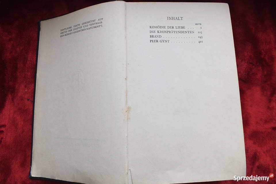 Stara niemiecka powieść z 1803 roku Sprzedam Żary