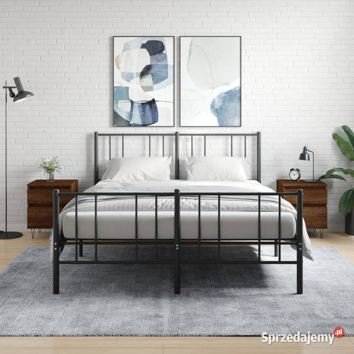 Szafki nocne 2 brązowy dąb 40x35x50 WM830683 Warszawa