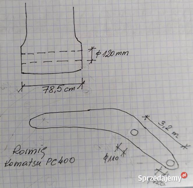 Komatsu PC400 ramię do koparki Pińczów