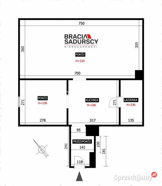 sprzedaży lokalu Kraków Geremka 4712m2 47.12m2