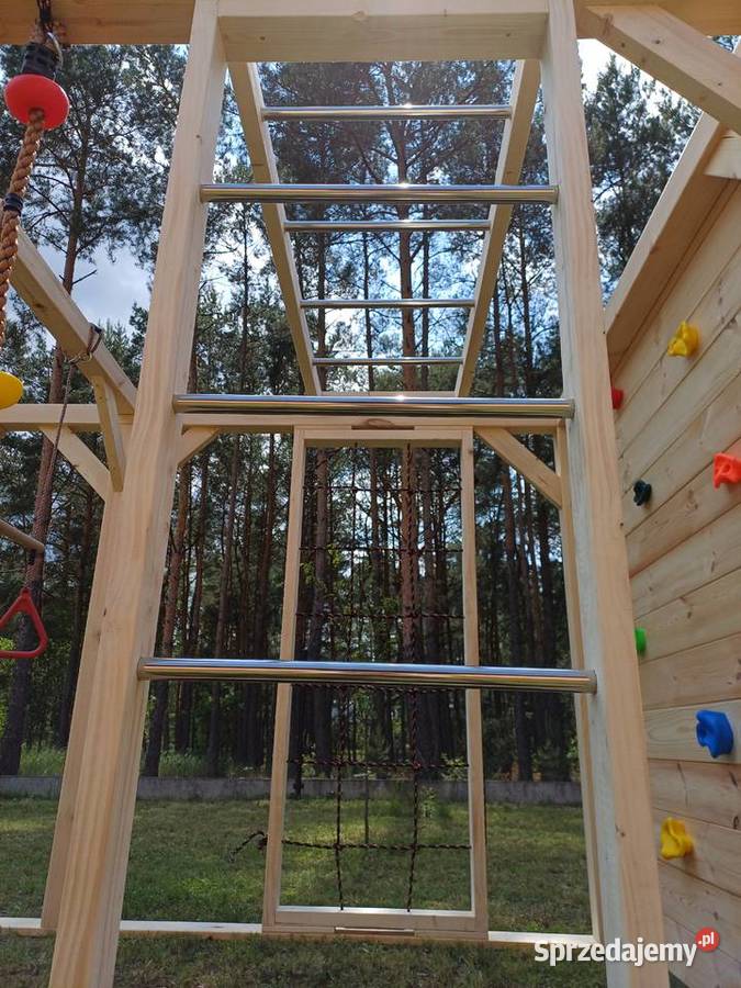 Drewniany duży Plac zabaw Małpi Gaj JAŚ Płock sprzedam