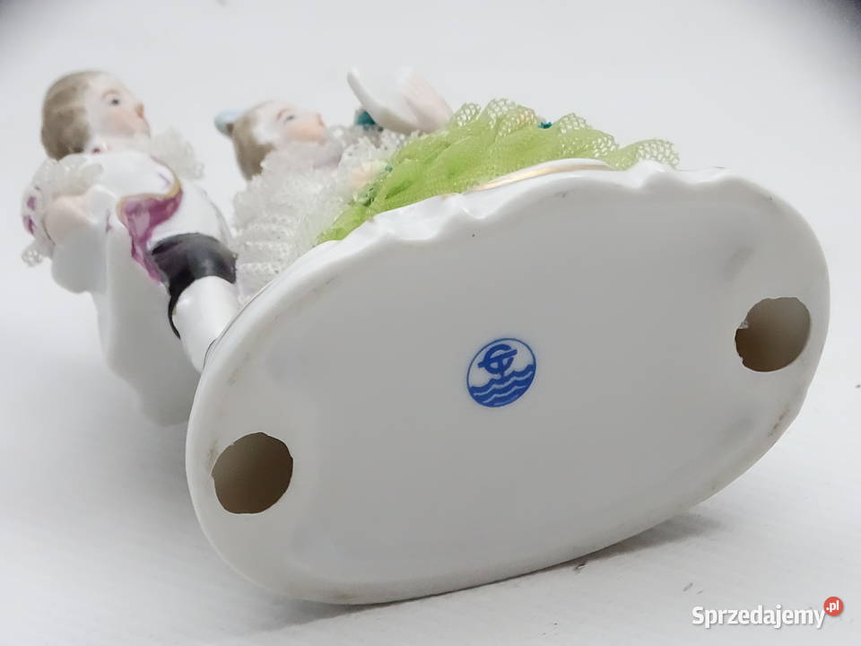 Figurka Porcelanowa Drezno Para Dworska Koronka lubelskie Biłgoraj sprzedam