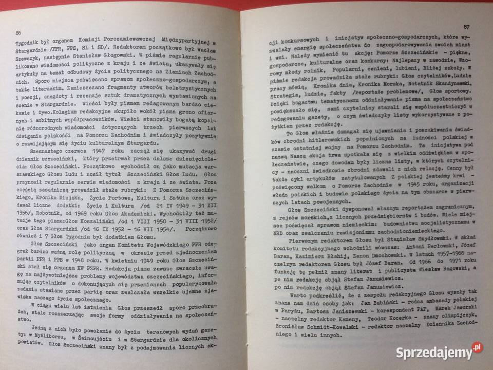 3092 25 Lat Prasy Na Ziemiach Zachodnich I Antykwariat Szczecin sprzedam