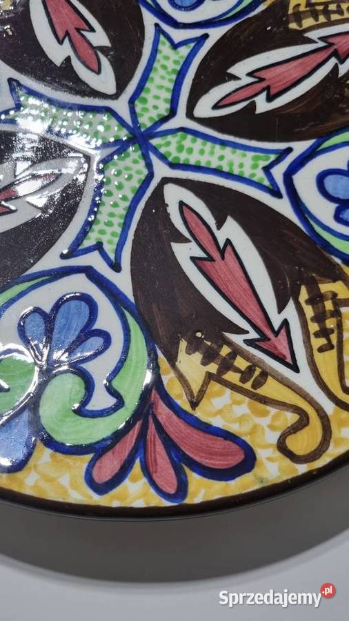 Talerz Dekoracyjny Ozdobny Ceramika Hiszpańska Ceramika i szkło wielkopolskie sprzedam