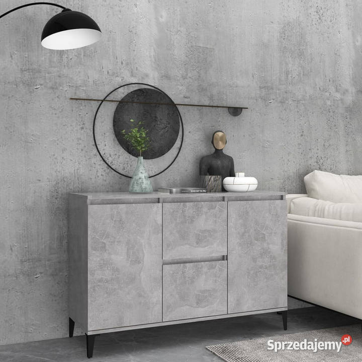 Szafka szarość betonu 104x35x70 materiał Warszawa