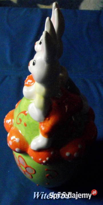 PIĘKNE PORCELANOWE ZAJĄCZKI SZKATUŁKA OKAZJA