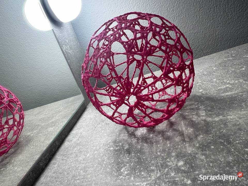 Bombka różowa z kordonka usztywniana Handmade Jasło sprzedam
