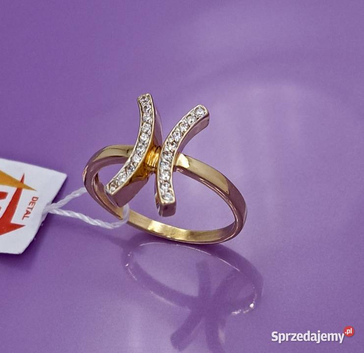 25 Pierścionek r19 Złoty pr585 Glamour Z1009 Poznań sprzedam
