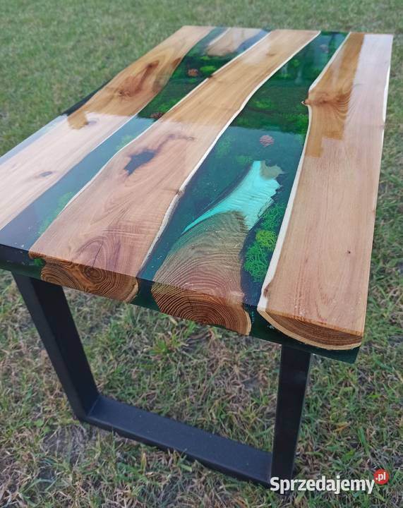 Stolik kawowy Akacja NaturalnaZywica Wrocław sprzedam