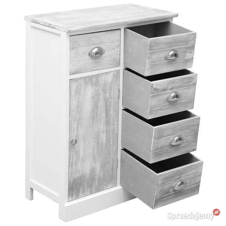 Komoda z 10 szufladami szara 113 x 30 x 79 Warszawa sprzedam
