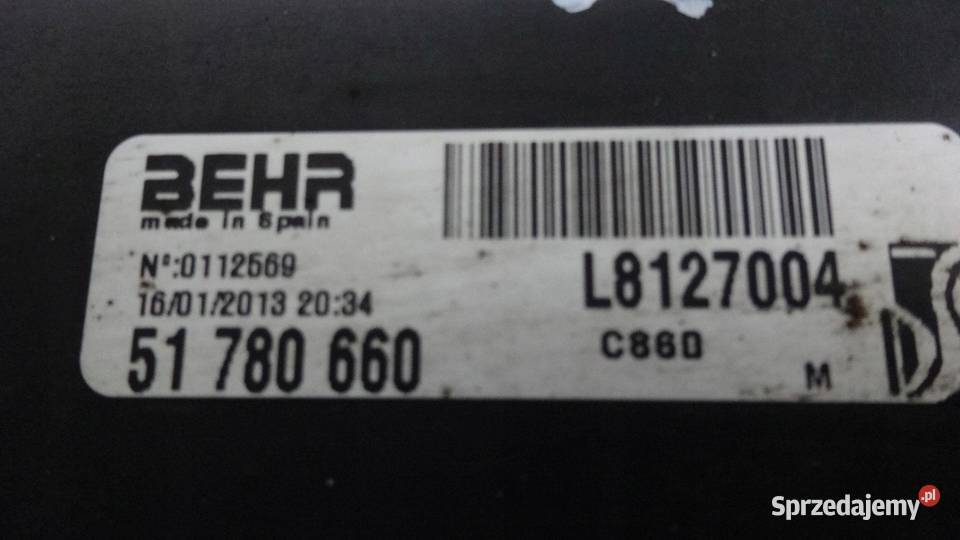 FIAT FIORINO III 13 MULTIJET 13r wentylator Układ chłodzenia