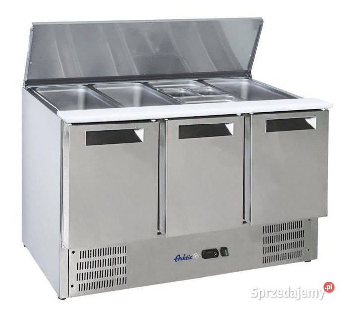 tół Chłodniczy Sałatkowy Barowy 3Drzwiowy Hendi