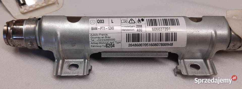 KURTYNA AIRBAG LEWA MERCEDES W204 KOMBI LIFT Mielęcin