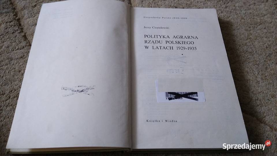 Polityka agrarna rządu polskiego w latach 1929 Gdańsk
