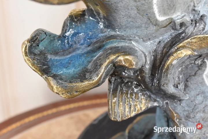 Okoń z Brązu Ryba Wędkarstwo Figura Rzeźba z