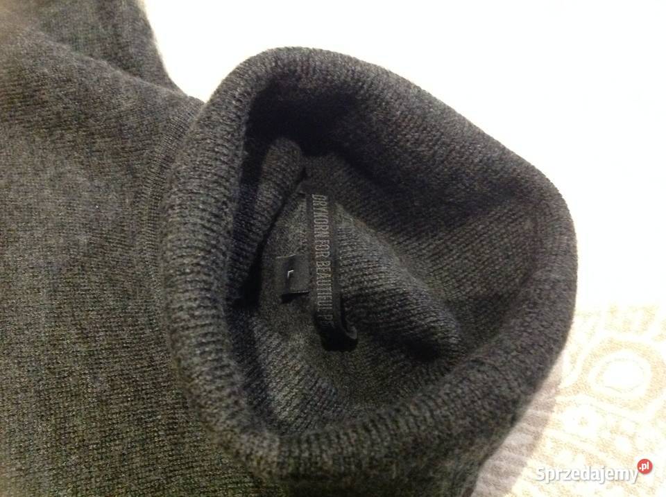 Sweter Golf Wełniany Męski DRYKORN M Szary j Rozmiar M Swetry i golfy Nowa Sól
