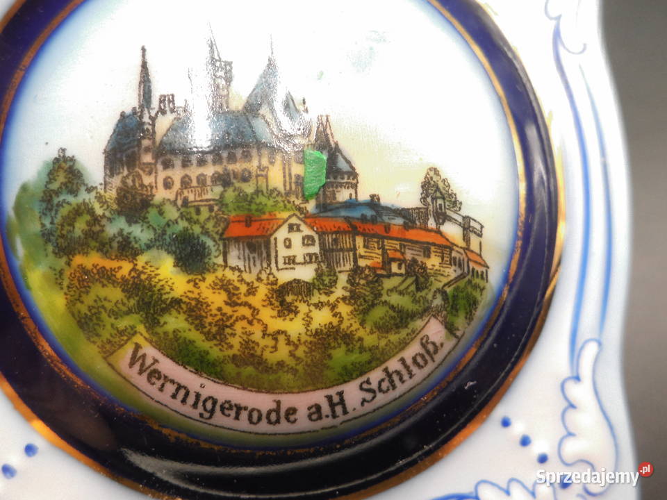 Porcelanowe puzderko kolekcjonerskie wielkopolskie Raszków
