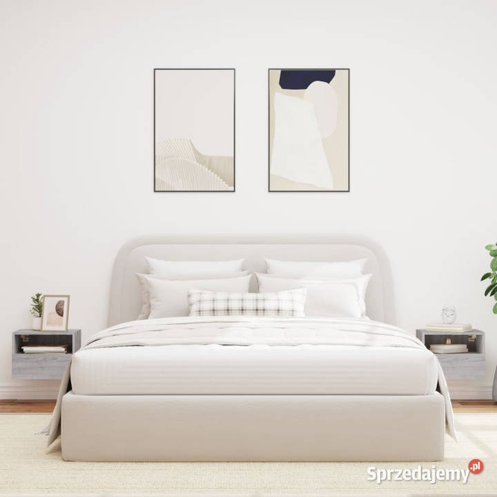 Ścienne szafki TV 2 szary dąb sonoma 40x30x30 Warszawa