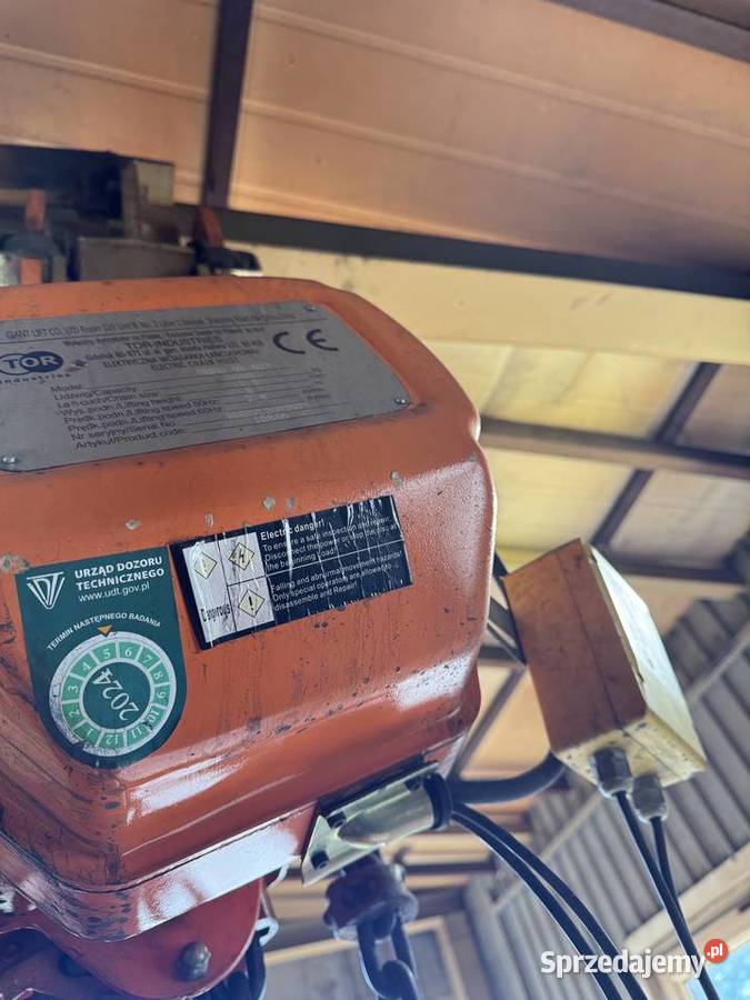Wciągarka elektryczna z wózkiem HHBD 5T 6M 380V podkarpackie Wólka Podleśna sprzedam
