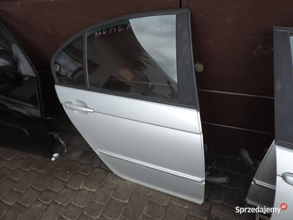 DRZWI PRAWY TYŁ BMW E46 SEDAN FL TTITAN SILBER małopolskie Nowy Sącz