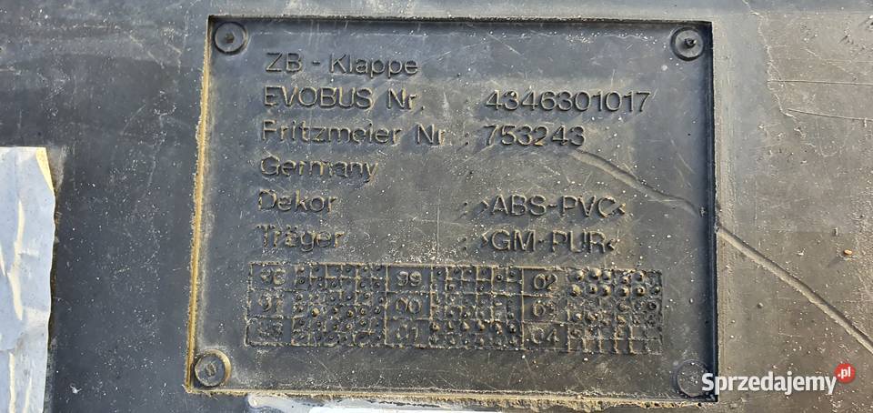 EVOBUS KLAPA 4346301017 ciężarowe Bieleń