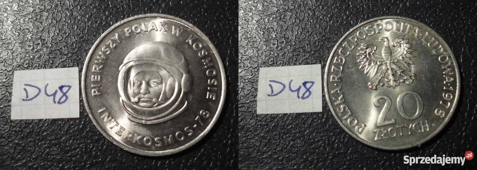 20 złotych 1978 Interkosmos pięny Kraków