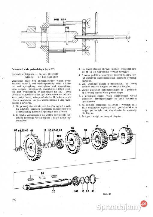 Zetor 52117245 instrukcja napraw miękka podkarpackie Stalowa Wola