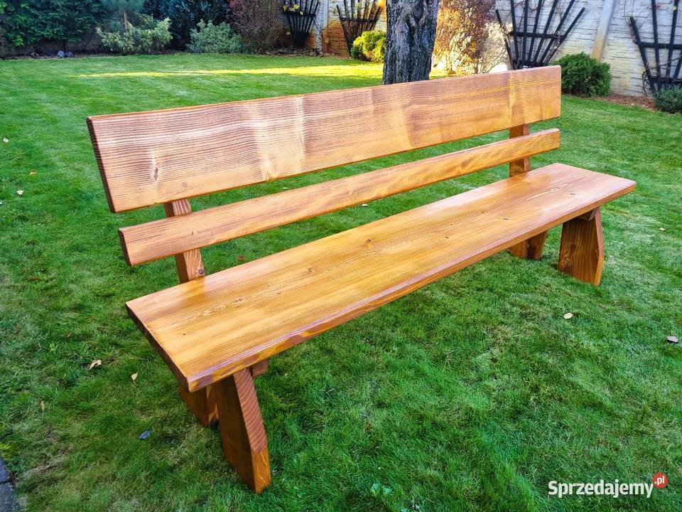komplet zestaw DREWNIANYCH mebli ogrodowych STÓŁ Chrząstowice