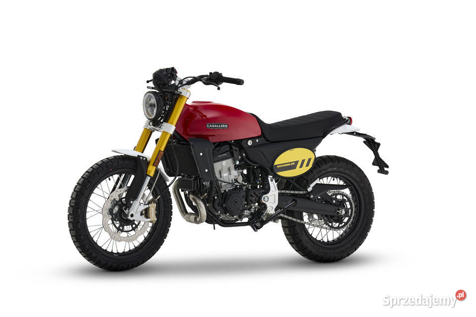 Motocykl Fantic Caballero 500 Scrambler czerwony 460cm3 Szczecin