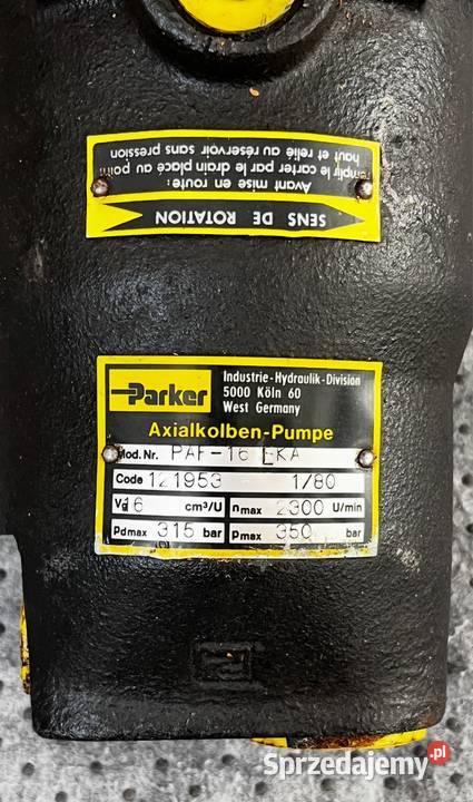 Parker PAF 16 pompa hydrauliczna NOWA Motoryzacja