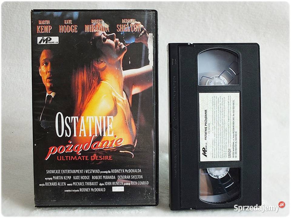 Kaseta VHS Ostatnie Pożądanie Film na Video VHS Żary