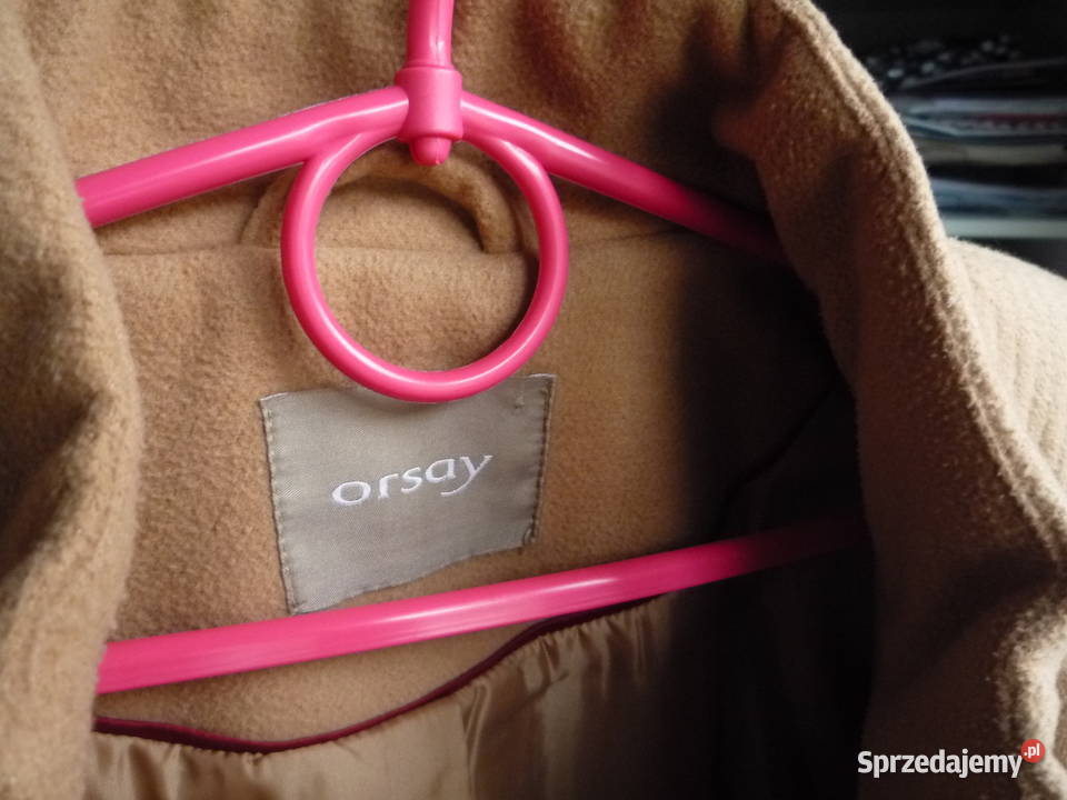 Orsay 38M Długa Kurtka beżowa camel jesienna Rozmiar 38(M) Szczecin sprzedam
