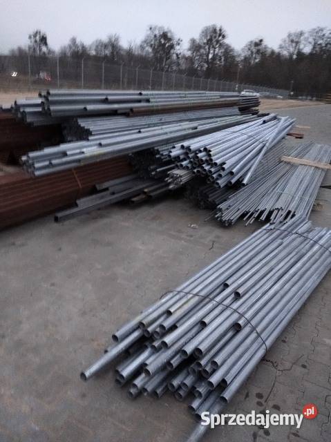 Rura ocynkowane słupki ogrodzeniowe ogrodzenie mazowieckie Leśniakowizna