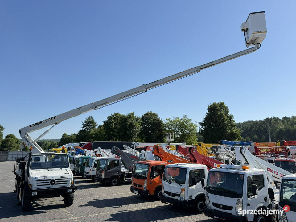 Mercedes UNIMOG 437 4x4 Zwyżka RUTHMANN STEIGER Widełki