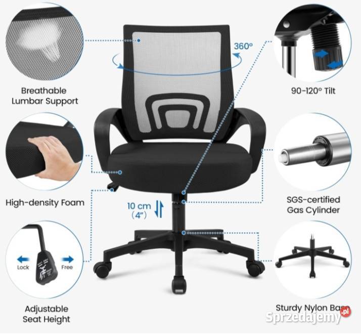 Fotel biurowy 2sztuki opolskie Opole