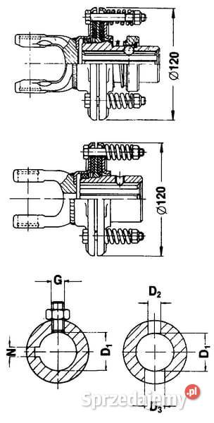Sprzęgło cierne Walterscheid seria W2100K941 Kamionna