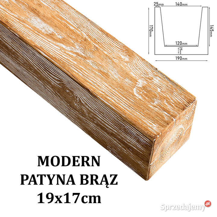 Belka Modern 19x17 Patyna Brąz